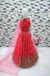 OC 159 Girls Wear Designer Gown With Dupatta Belt Kids Wholesale Market In Surat

